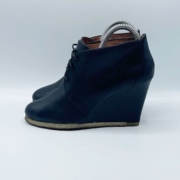 Louise et Cie rubber sole leather black booties - Women’s 6.5 / 36.5 - Picture 4 of 12